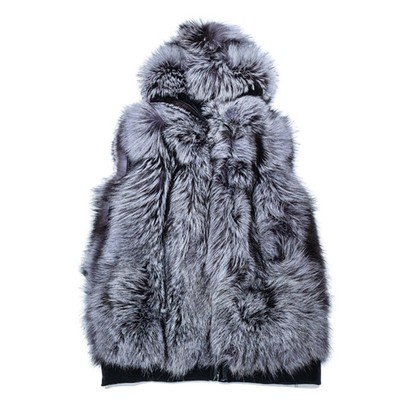 皮毛一体男狐狸毛皮草背心