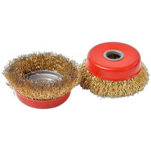 钢丝刷钢丝轮除锈打磨抛光金属不锈钢电动铁丝刷角磨机100型125型
