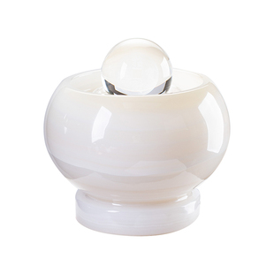 石诚记天然石运转球风水轮摆件客厅玄关流水喷泉摆设开业乔迁礼品