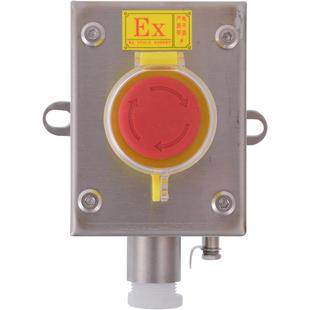 不锈钢防爆按钮盒自复位自锁事故急停开关控制盒按钮箱操作柱