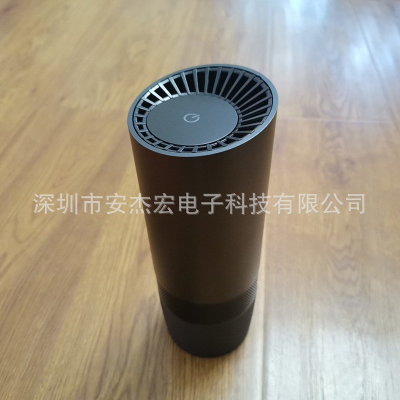 铝合金车载空气净化器HEPA复合滤芯除醛负离子净化器车用除烟器