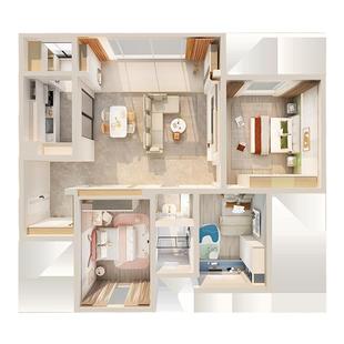 全友全屋定制整体衣柜家用卧室衣帽间鞋柜客厅背景墙橱柜柜子定做