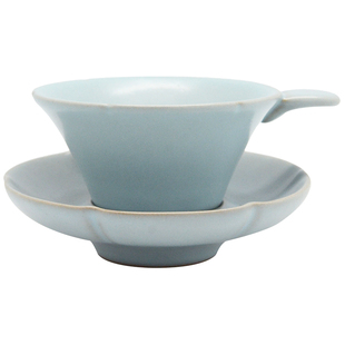 陆宝陶瓷茶具茶滤套组茶漏滤网茶漏托茶器茶席配件304不锈钢滤网