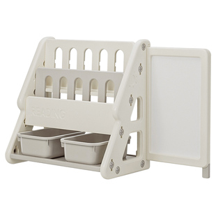 美高熊儿童书架宝宝绘本玩具多层收纳架落地家用小孩阅读区置物柜