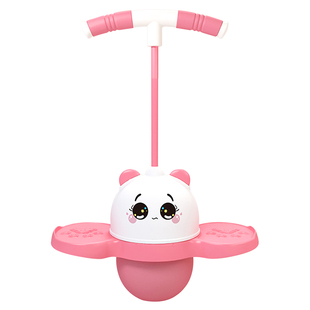 熊猫跳跳球儿童弹力球发光弹跳球玩具运动高弹力成人用平衡蹦蹦球