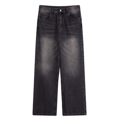 【复古洗褪】CHINO弯刀裤牛仔裤