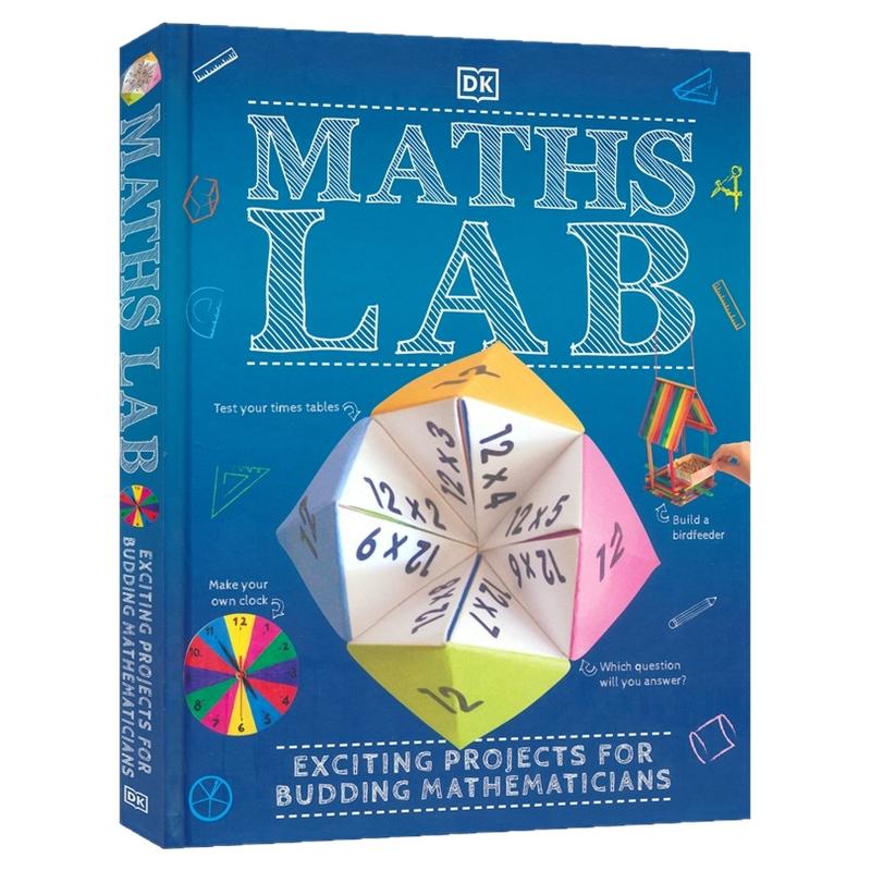 DK Maths Lab Exciting Projects for Budding Mathematicians 数学实验室 数字运算 形状几何 测量比例 STEM主题 英文原版图书