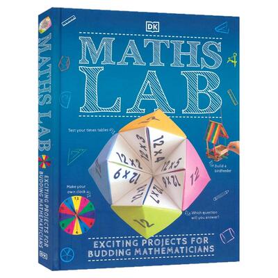 DK Maths Lab Exciting Projects for Budding Mathematicians 数学实验室 数字运算 形状几何 测量比例 STEM主题 英文原版图书
