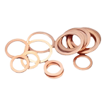 国标纯紫铜全铜垫片船用表用密封圈铜圆形螺丝金属平垫圈M3-M60mm