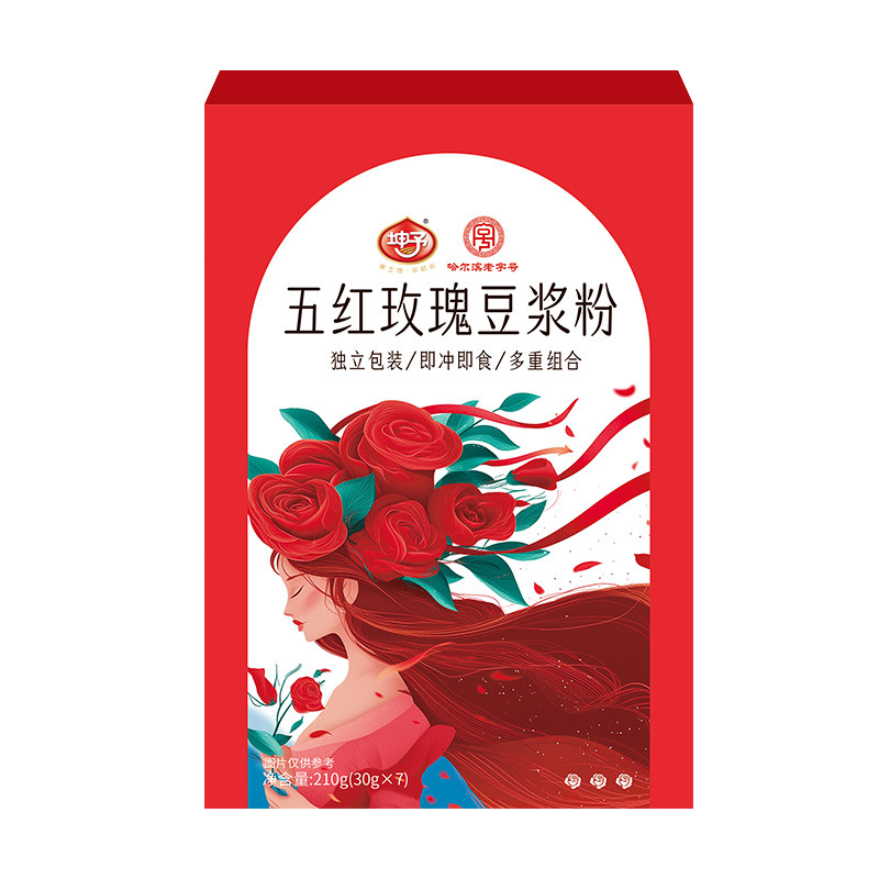 东北特产五红玫瑰低糖低脂豆浆粉
