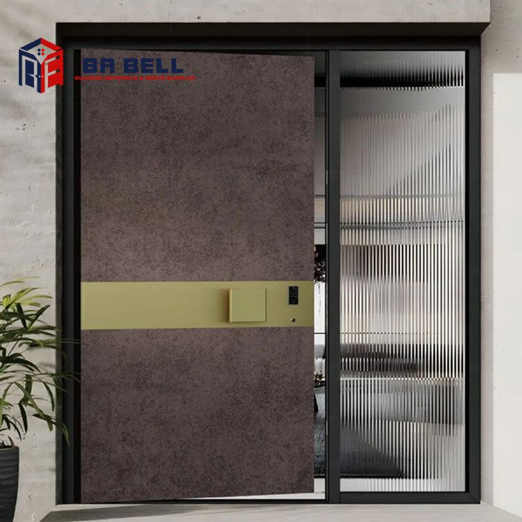 别墅门精雕铸铝门轻奢风金属入户门进户门智能锁隐形合页大门定制