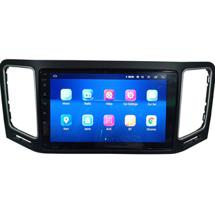 适用大众夏朗中控安卓大屏导航智能全景倒车影像记录仪一体车机