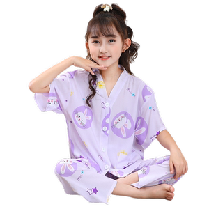 夏季睡衣套装儿童家居服半袖夏季