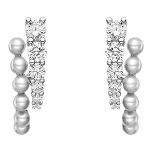 何方HEFANG气泡双层耳环钟楚曦珍珠陈都灵同款设计感轻奢气质简约