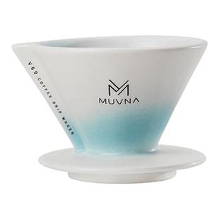 MUVNA慕威纳星川手冲咖啡V60过滤杯陶瓷滴滤式免折叠咖啡滤杯器具