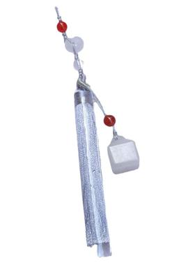 自定义刻字新疆白玉金丝玉小秤砣小印章吊坠称心如意复古流苏穗子