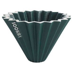 SOOKAY沙彩咖啡折纸滤杯手冲陶瓷滴漏式蛋糕滤纸V60滤杯LOGO定制