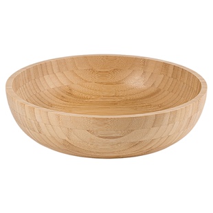 和面盆竹质揉面盆大号日式竹盆加厚竹碗蔬菜沙拉碗中药面膜碗