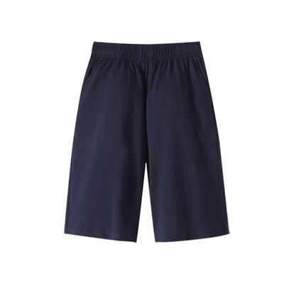 儿童冰丝校服裤藏青色七分裤