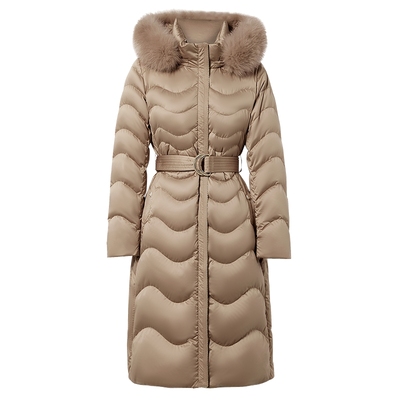 赢智尚中长款鹅绒羽绒服厚外套女