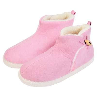 科柔保暖厚底高帮棉拖鞋