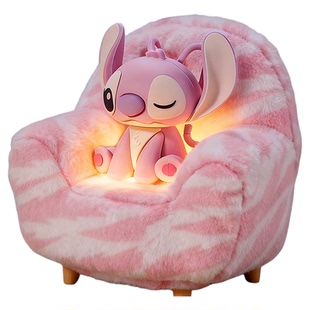 正版史迪仔小夜灯星际宝贝周边毛绒沙发拍拍灯安琪公仔摆件支架