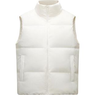 安踏白色羽绒马甲女冬季新款官方旗舰正品羽绒冬外穿马夹背心