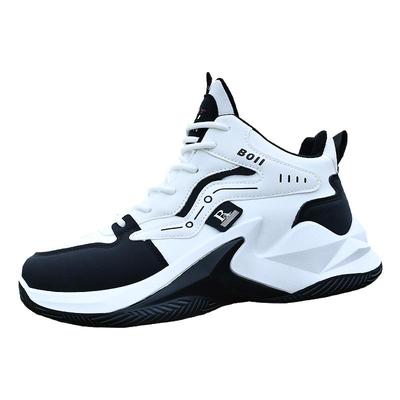 蓝球鞋男鞋秋冬新款百搭皮面跑鞋