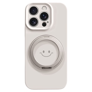 MagSafe磁吸适用苹果16promax手机壳液态硅胶iphone15旋转支架17pro高级潮牌13简约14笑脸12全包防摔plus情侣