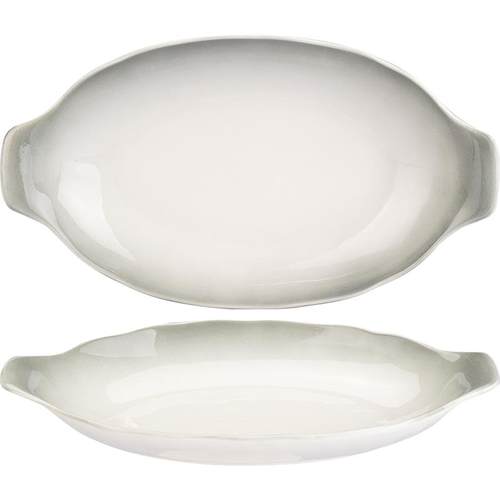 摩登主妇陶瓷双耳鱼盘家用蒸鱼专用盘子2025新款高级感釉下彩鱼碟