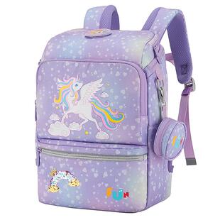 托米约翰儿童书包女生小学生男超轻减负护脊三到六年级女孩大容量