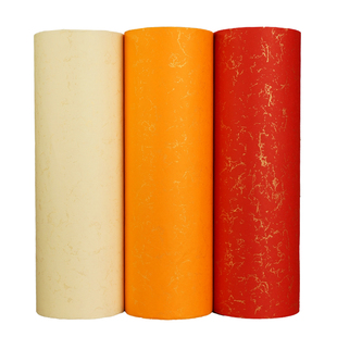 书法作品纸金丝对联纸万年红半生熟宣纸毛笔春联纸剪纸国画纸专用