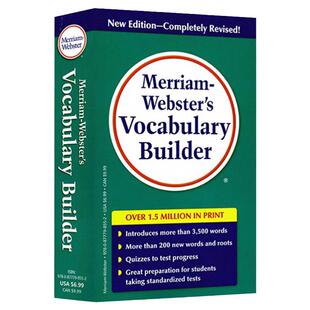 韦氏词根词典 小绿书韦小绿 英文原版 Merriam-Webster's Vocabulary Builder 工具书口袋本 英英字典 搭WordPower单词的力量