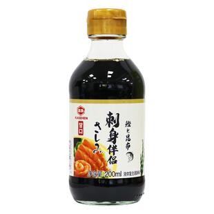 高真刺身伴侣家用装鲣鱼昆布甘口甜酱油调味汁日料寿司酱油200ml