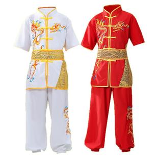 刺绣武术服表演服比赛专用练功服男女成人团队训练竞赛太极演出服