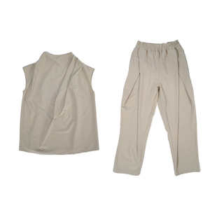 涂一TF0110现代舞蹈练功服套装表演服男女款宽松显瘦背心阔腿长裤