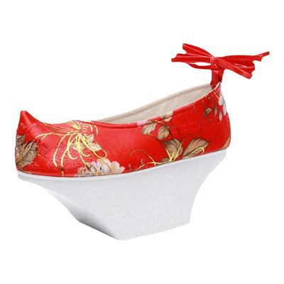 原创淡雅明制宫廷鞋高跟汉服女鞋