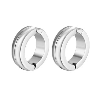 小众设计白敬亭同款无耳洞钛钢黑白耳夹男女时尚简约百搭情侣款潮