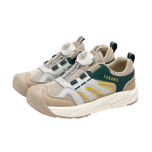 泰兰尼斯新款儿童户外运动鞋男童旋钮扣透气防滑软底女童露营鞋子