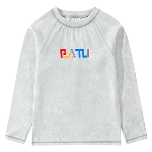 儿童速干衣春夏季薄款运动上衣假两件男女童健身服运动跑步T恤