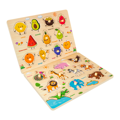 儿童实木玩具宝宝配对积木图形