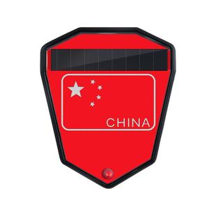 汽车太阳能警示爆闪灯防追尾led免接线呼吸流光领航灯改装饰通用