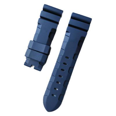 适用沛纳海橡原装款胶硅胶手表带  PAM111 441 386 闪电标24 26mm