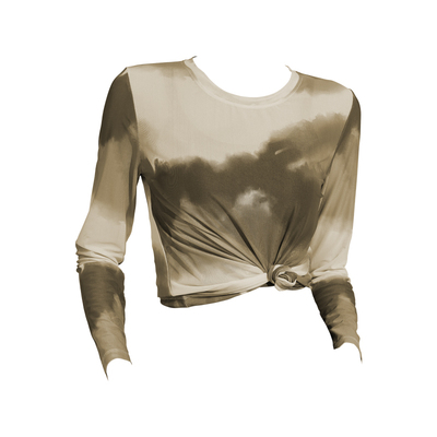 Leorrey/乐拉长袖女水墨印染