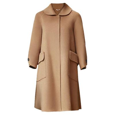 反季宽松斗篷呢子双面羊绒大衣