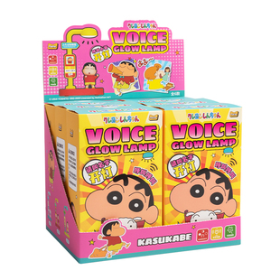 现货正版麦和蜡笔小新语音唤醒夜灯盲盒桌面潮玩摆件圣诞节礼物