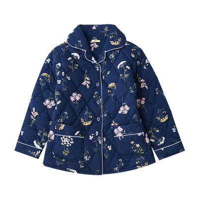 睡衣女秋冬加厚纯棉夹棉单件上衣
