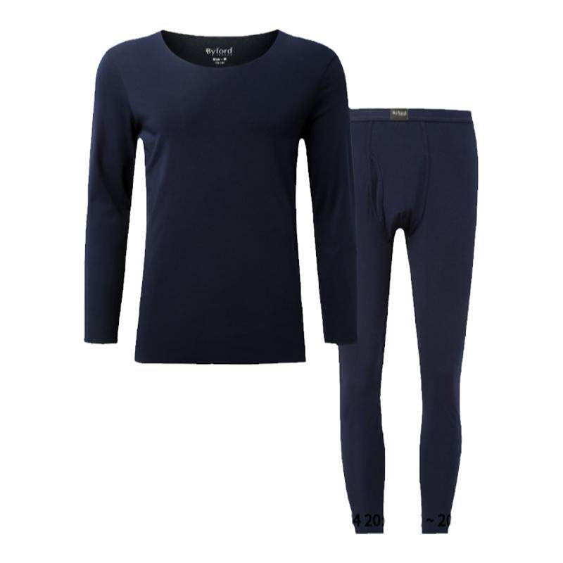 Byford/百富泰国产长绒棉柔软无痕弹力保暖内衣裤MW33806+MW33807