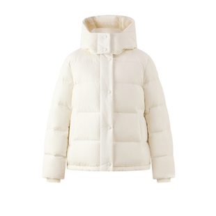 【防泼水&鹅绒】Eland衣恋泡芙羽绒服女时尚长袖外套2025冬季新款