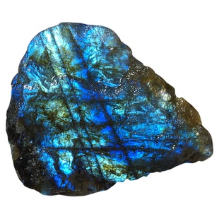 马达加斯加天然拉长石原石蓝彩光灰月光石大块水晶碎石香薰扩香石